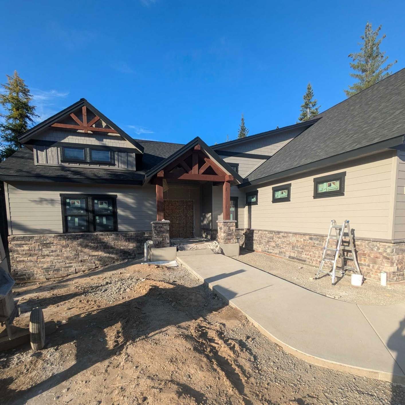 New construction home painting project by Axiom Painting
