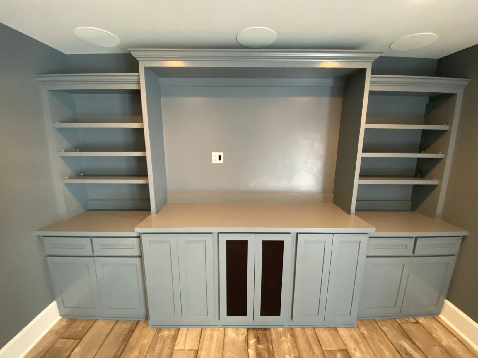 Built-in cabinet painting for Spokane interior